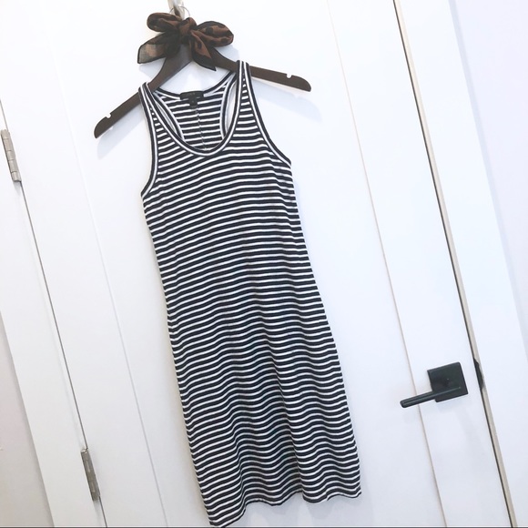 J. Crew Navy & White Striped Tank Dress XS - Picture 5 of 7